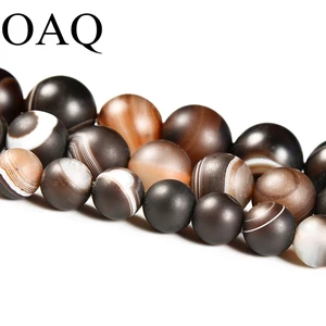 Натуральный 8/10/12-коричневый измельчения с тусклой полировкой, полоса Оникс камень Сердолик Свободные бусины 15 