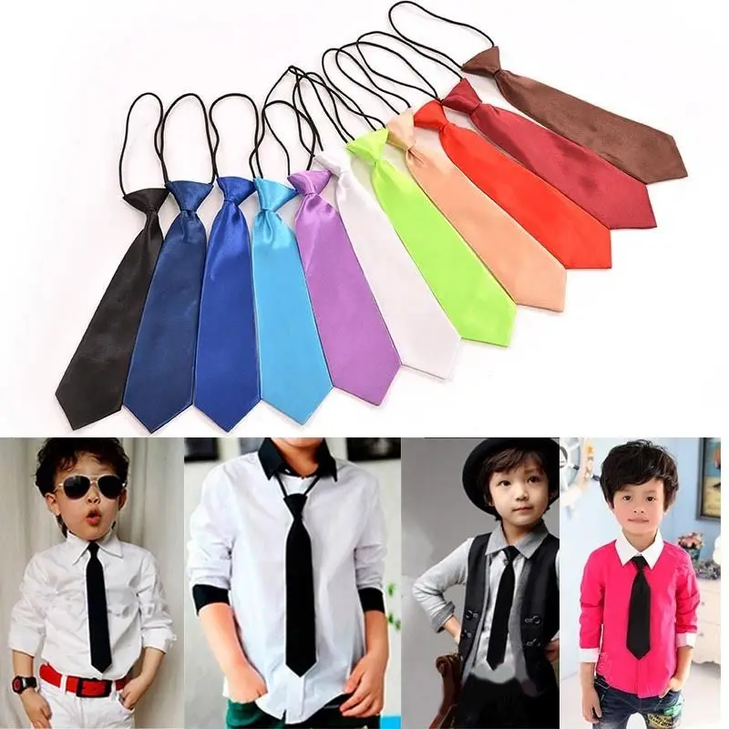 

1Pc Classic Kid Suit Boy Baby Fashion Classic 11 Solid Color Adjustable Bowtie Red Black White Chlidren Bow Tie Necktie New Sale