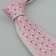 YIBEI Coachella галстук-бабочка Светло-Розовый границы новинка жаккардовые галстуки микрофибровая ткань розовая клетка Галстук Пейсли Seda красная бабочка в горох