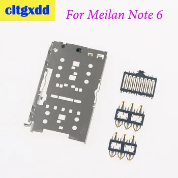 

cltgxdd Sim Card Slot Tray Holder Socket Reader Repair For Meizu Meilan Note 6 SIM Card SD/TF card Card Holder Connector