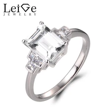 Leige Jewelry Natural White Topaz Rings Proposal Rings font b November b font font b Birthstone