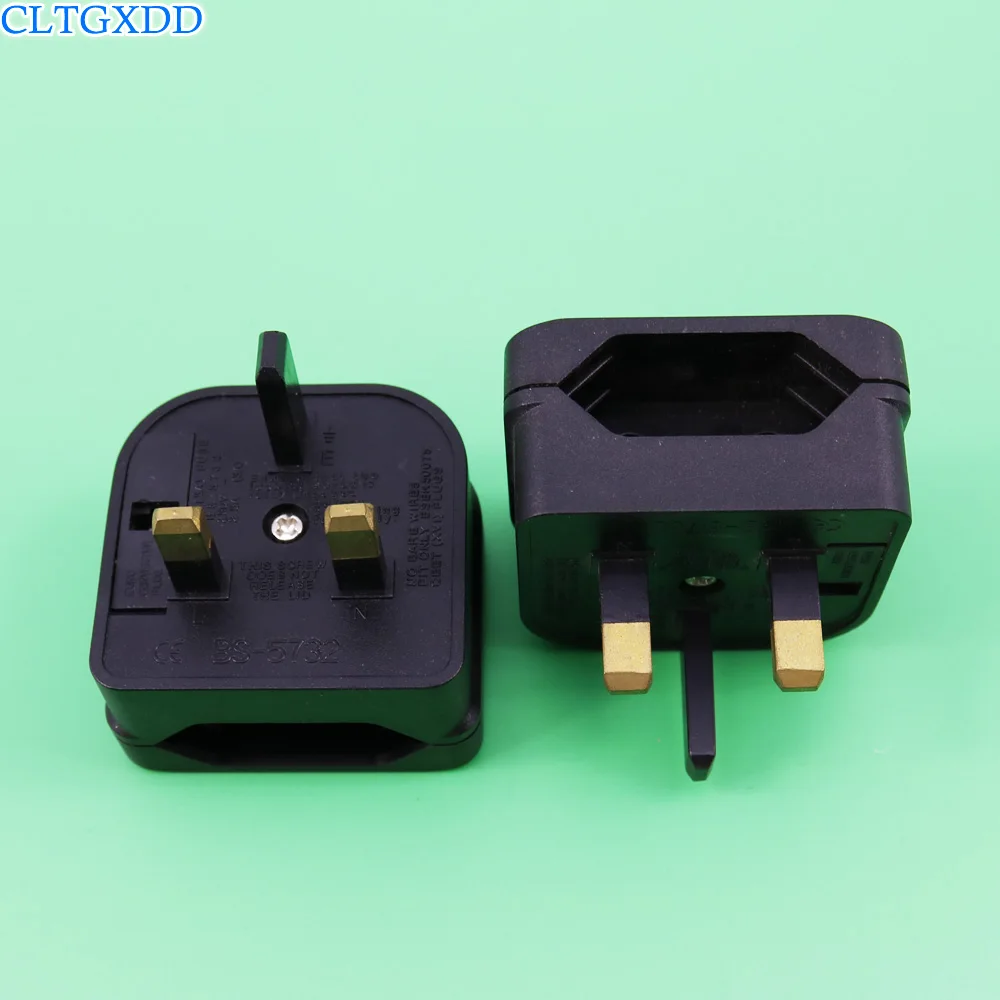 Portable UK to EU AC Power Plug Adaptor Connector