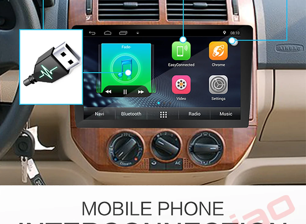 10 ''автомобильный Android мультимедийный плеер четырехъядерный 2 din радио GPS стерео Wifi Bluetooth RDS Аудио для TOYOT Volkswagen VW Nissan Kia