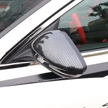 

2PCS/SET Carbon Fibre Silver Rearview Mirror Decorated Cover For Ford Focus 2019 ACA184