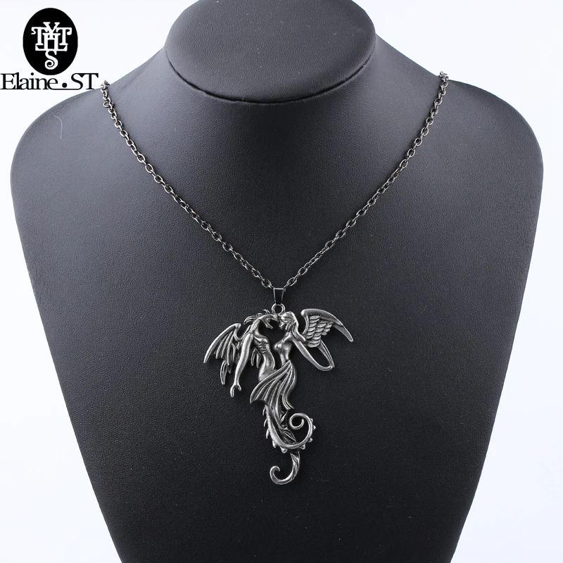 

10Pcs Vintage Necklace Jewelry Fly Dragon Animal Pendants Necklace for Women Male and female Twining each other Lover Necklaces