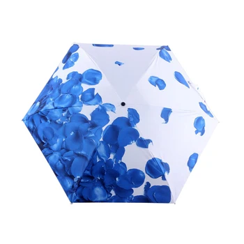 

Portable Umbrella Mini Light Pocket Folding Petal Umbrella Rain Women Anti-UV Sun Umbrella for men children parasol Paraguas