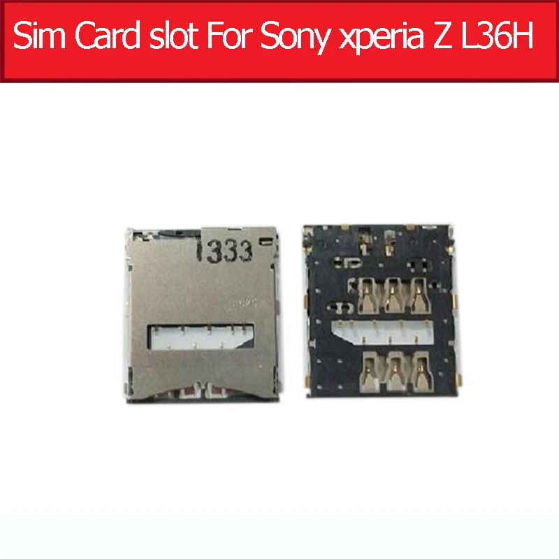 Подлинный слот для Sim карты Nwt Sony xperia Z L36H L36i C6602 C6603 лоток сменный держатель карты|sim