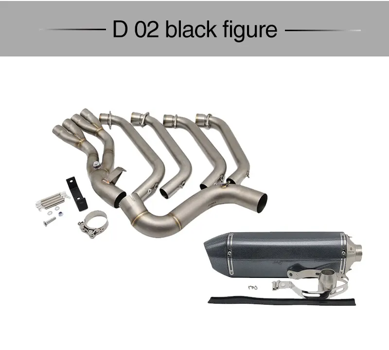 Sclmotos-мотоцикл выхлоп полный Системы с Сенсор среднего Разъем Соединительная труба слипоны для Honda CBR650 CB650F CBR650F Racing