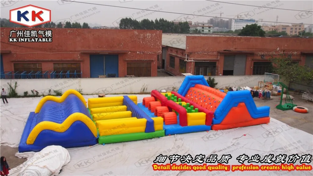 

new design inflatable obstacle slide/ outdoor structure toys inflatable combo