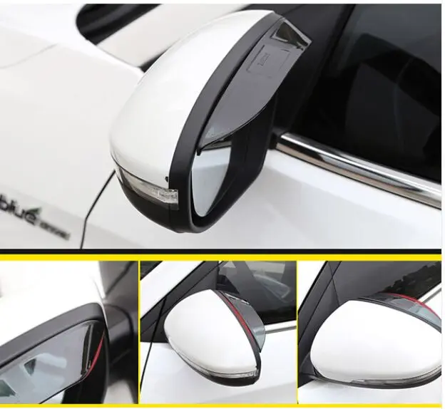Hot Fit For Hyundai Sonata Lf 2017 2016 Side Wing Door Mirror Rain Hot Fit For Hyundai Sonata Lf 2017 2016 Side Wing Door Mirror Rain Snow Guard Visor Shade Shield Rear View Tint Rearview 2pcs In Chromium Styling From