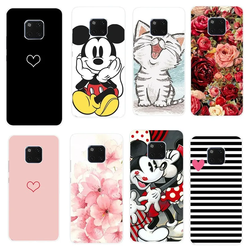 Heart Case For Huawei Honor 9 Lite Cover Flower Soft Phone P20 P 20 Smart 10 Mate Pro Cases |
