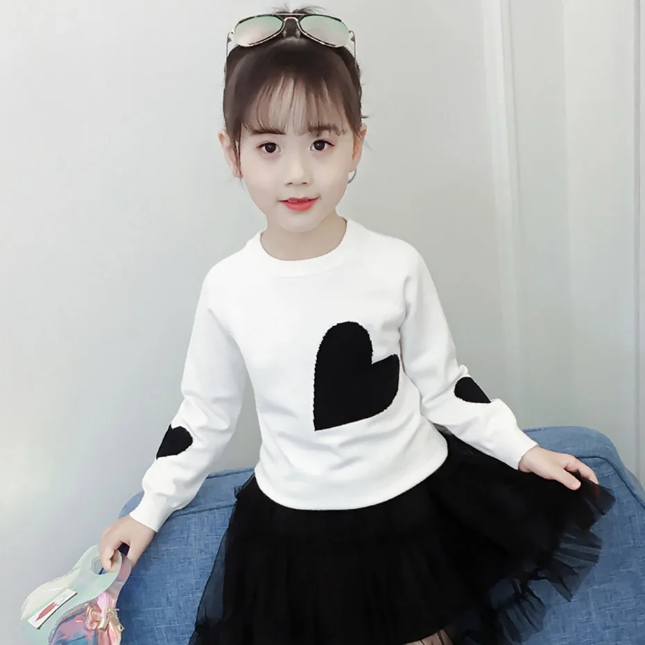 

New Girls Sweater Print Sweater For Girls Spring Kids Clothes Teen Kids Top Children's Costume For Teenage Girl 6 8 12 Years
