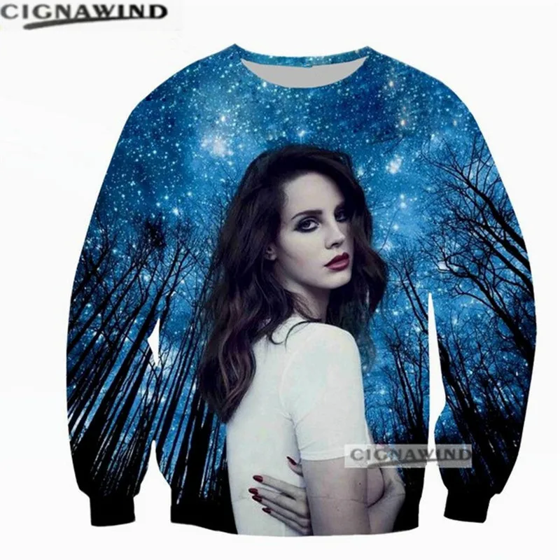 

New arrival Sweatshirt Singer Lana Del Rey hoodies men women 3D hoodie Printed Sweatshirt Long Sleeve Tops unisex streetwear