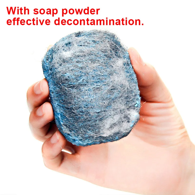 

12Pcs Kitchen Soap Powder Cleaning Steel Wool Ball Disposable Cleaning Stain Removal Tool Hot Sale
