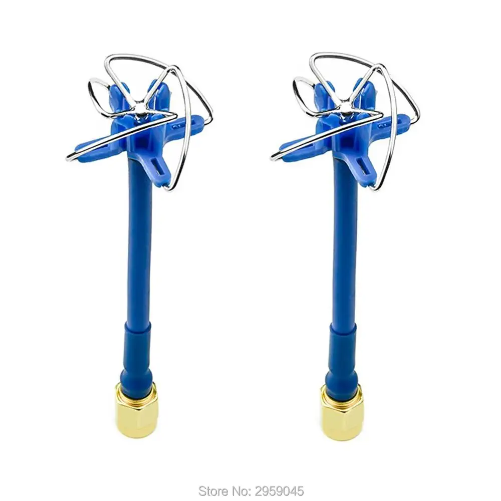 

AKK ABL2 5.8GHz 5DBi 2pcs (with 1pc SMA and 1pc RP-SMA Male) High Gain Four Leaf Clover Antenna TX/RX for FPV Multicopter