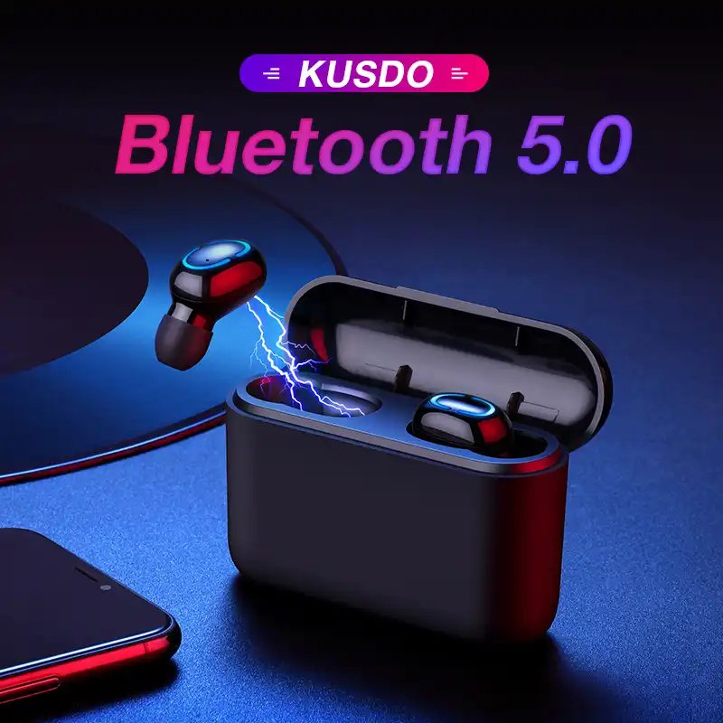 KUSDO Bluetooth Earphone Headphones Wireless Earbuds tws Stereo Sport Gaming Headset Handsfree For All Smart Phone Xiaomi iPhone KUSDO Bluetooth Earphone Headphones Wireless Earbuds tws Stereo Sport Gaming Headset Handsfree For All Smart Phone Xiaomi iPhone