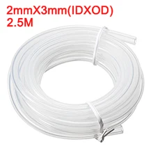 Uxcell 1PCS Silicone Tube 2mm ID X 3mm OD 8.2' Flexible Silicone Rubber Tubing Water Air Hose Pipe Transparent for Pump Transfer цена Uxcell 1PCS Silicone Tube 2mm ID X 3mm OD 8.2' Flexible Silicone Rubber Tubing Water Air Hose Pipe Transparent for Pump Transfer цены онлайн