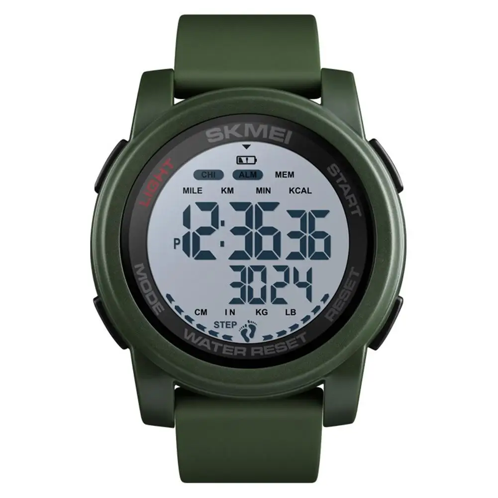 

Wonderful SKMEI Sport Pedometer Waterproof Round Luminous Electronic Digital Wrist Watch