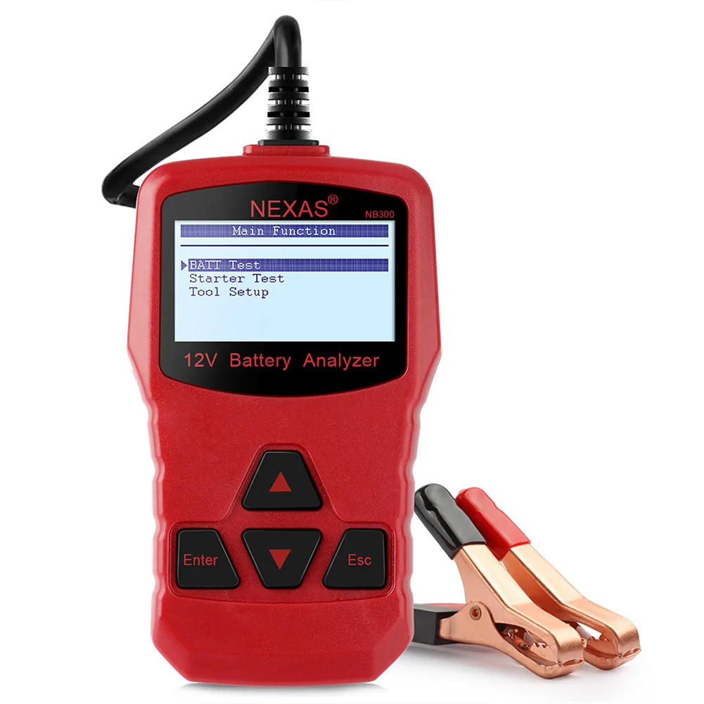 12 В батарея тестер непосредственно проверить стартер и сгибать зарядки системы батарея тестер для автомобиля/мотоцикла