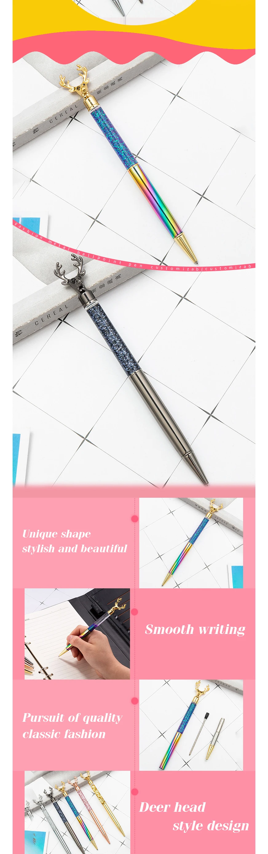 造型圆珠笔_北欧风驯鹿造型圆珠笔签字笔-创意广告礼品笔pen---阿里巴巴_02