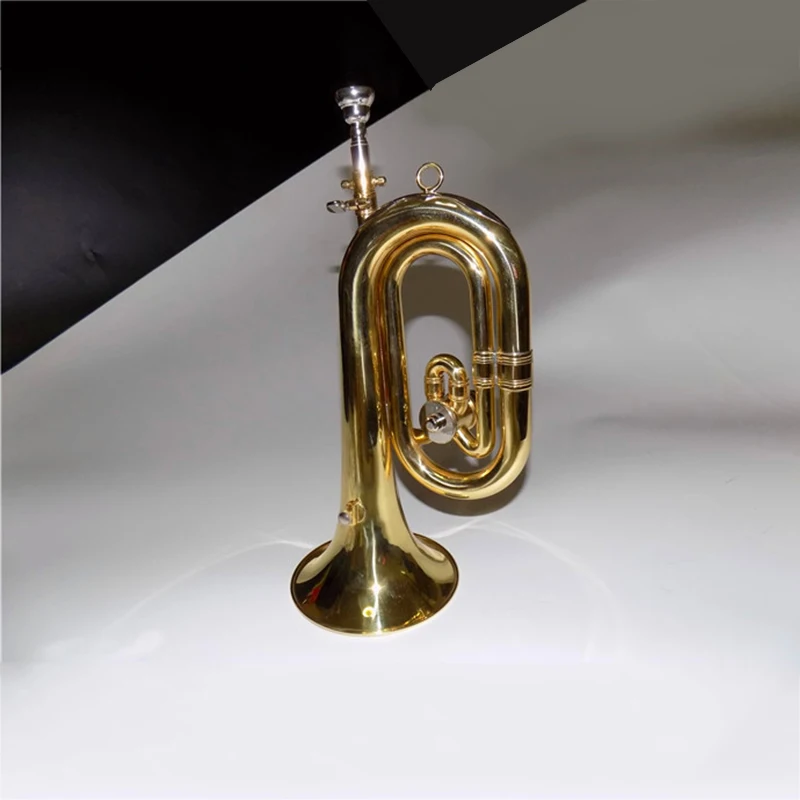 Buy Bb Spanish Horn Yellow brass Lacquer Finish Brass