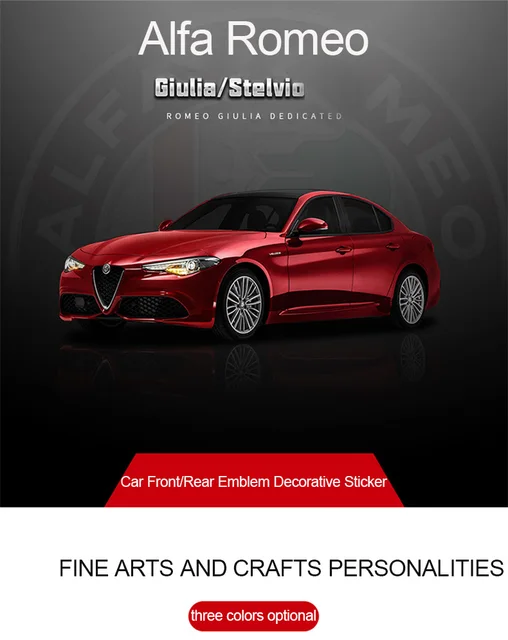 Anello Decorativo Per Griglia Alfa Romeo Giulia/Stelvio - Copriemblema, Stile E Protezione - Foto 7