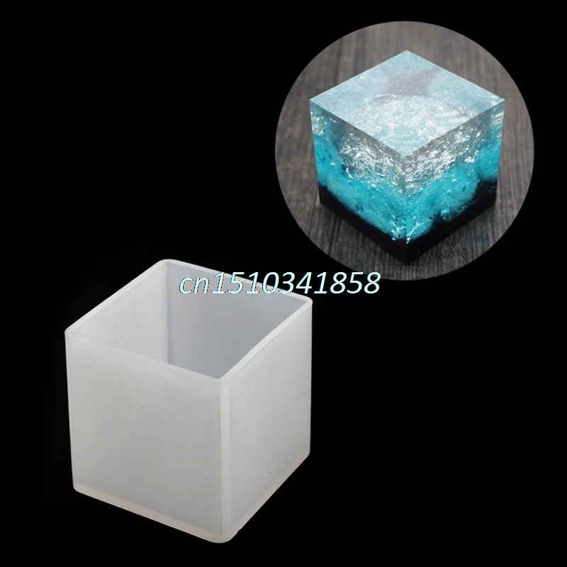 

JAVRICK DIY Silicone Pendant Mold Jewelry Making Cube Resin Casting Mould Craft Tool New