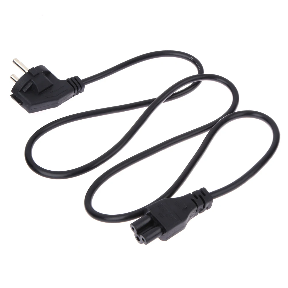 

Universal 1M EU 3 Prong 2 Pin AC Laptop Power Cord Adapter Cable Black