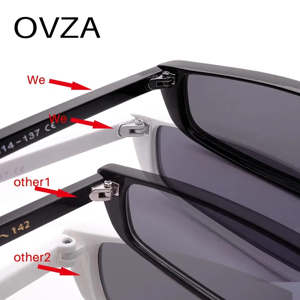 OVZA узкие солнцезащитные очки в стиле панк ретро черные солнцезащитные очки для женщин и мужчин очки крутые УФ UV400 линзы S156