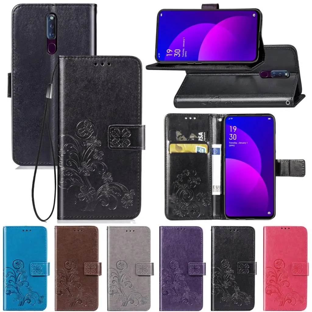 Чехол для смартфона с 3D цветами Oppo F11 Pro задняя крышка кошелек чехол Coque OPPO A9