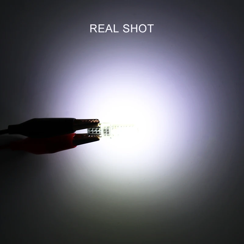 2 шт. T10 Автомобильные светодиодные лампы W5W 194 12V 5050 6 SMD белые автомобильные