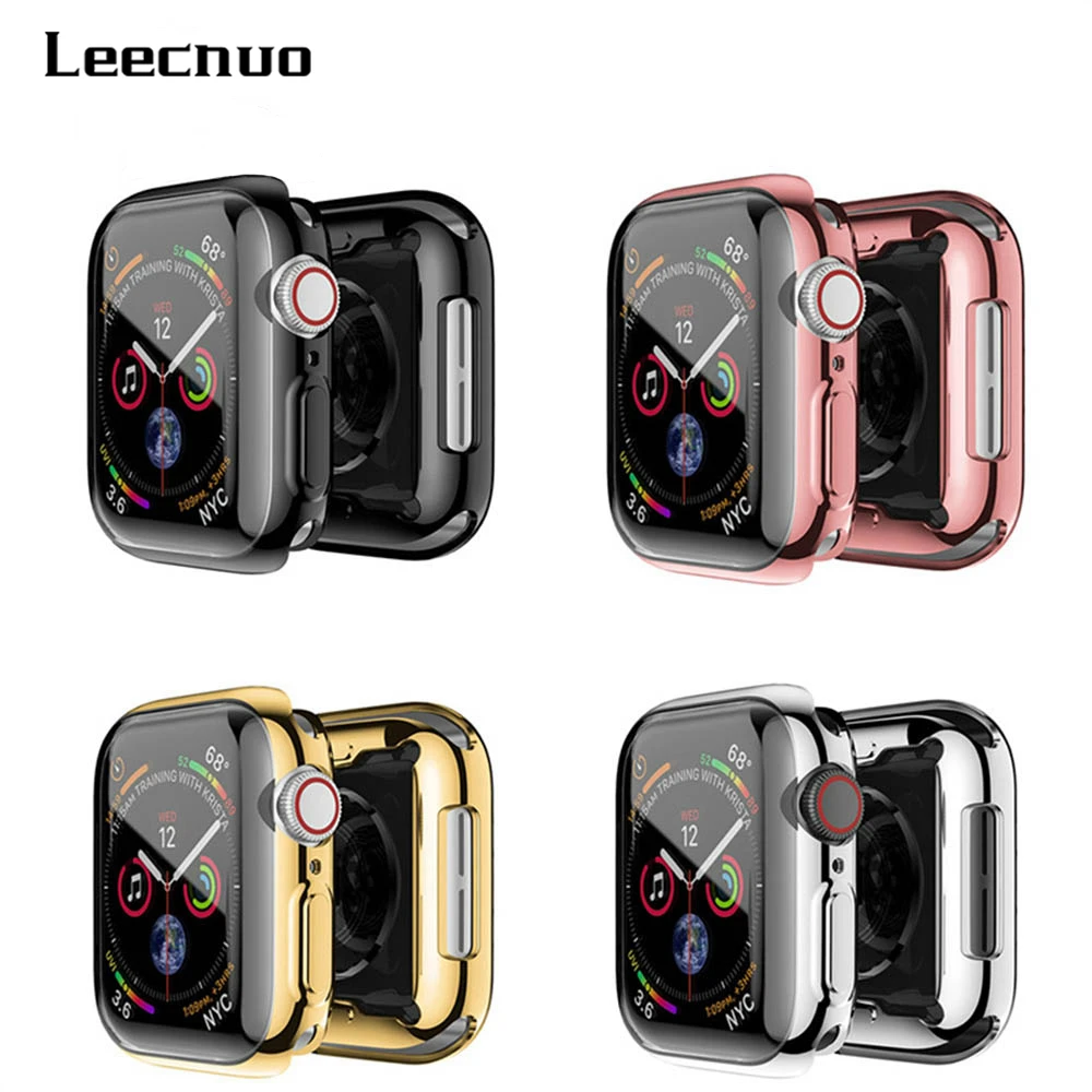 

Transparent Cover for Apple Watch Series 3 2 1 38MM 42MM 360 Full Soft Clear TPU Screen Protector Case for iWatch 4 44MM 40MM