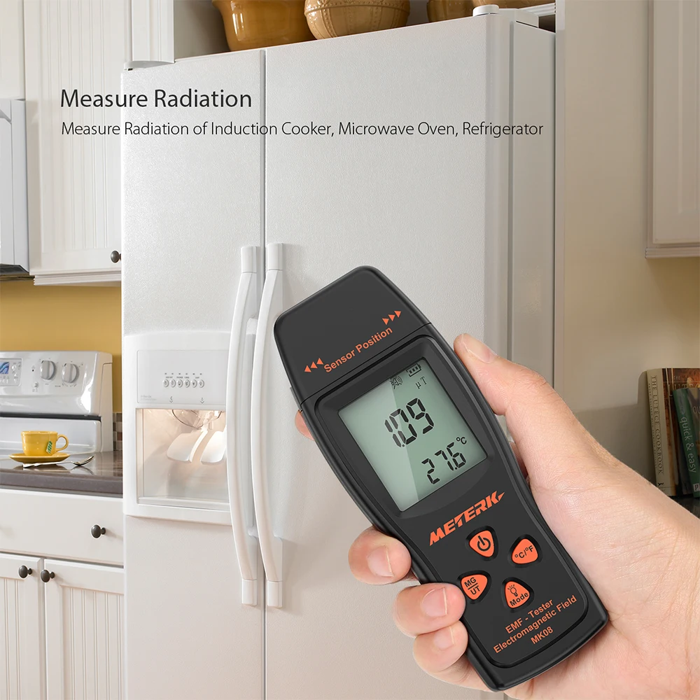 

EMF Meter Handheld Mini Digital LCD EMF Detector Electromagnetic Field Radiation Tester Dosimeter Tester Counter