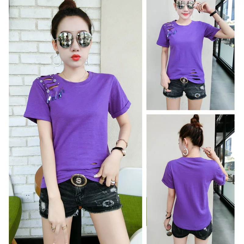 Bethquenoy 2019 новая футболка женская модная летняя с короткими рукавами на плечах