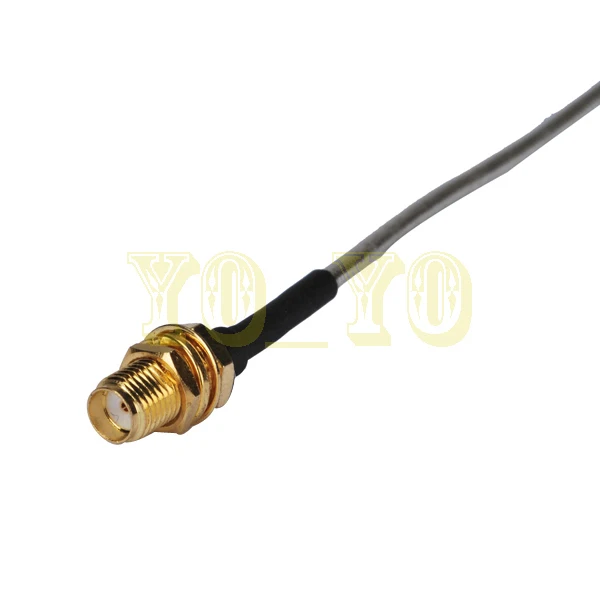 

15cm Solder SMA jack bulkhead to SMA jack bulkhead Connector RG405 6inch External WiFi Wireless Antenna Extension Cable
