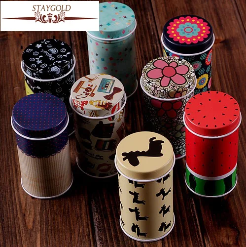 

8 pcs/set!Decoration Collection Display Toothpick Pill Chutty Mini Storage Metal Cartoon Tin Box 4*7.5cm