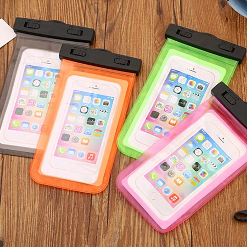 

Universal Waterproof Cell Phones PVC Pouch Dry Bag Case For iPhone 7/6 Plus Samsung Galaxy Smart Mobile Phone Transparent Hot