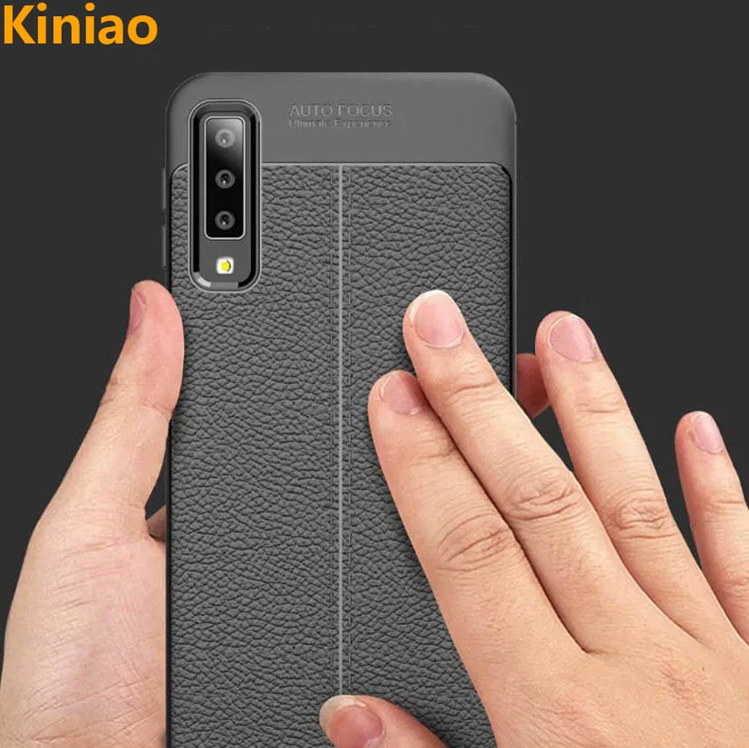 Броня противоударный мягкий чехол для samsung Galaxy A7 2018 задняя крышка телефона
