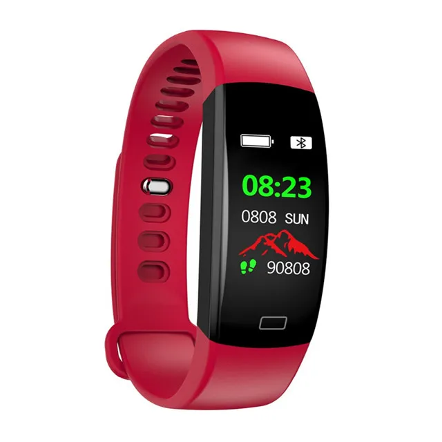 Цветные умные часы для мужчин/женщин/детей, приложение, gps, музыка, Смарт-часы для мужчин/женщин, для Apple/Xiaomi/huawei - Цвет: Red