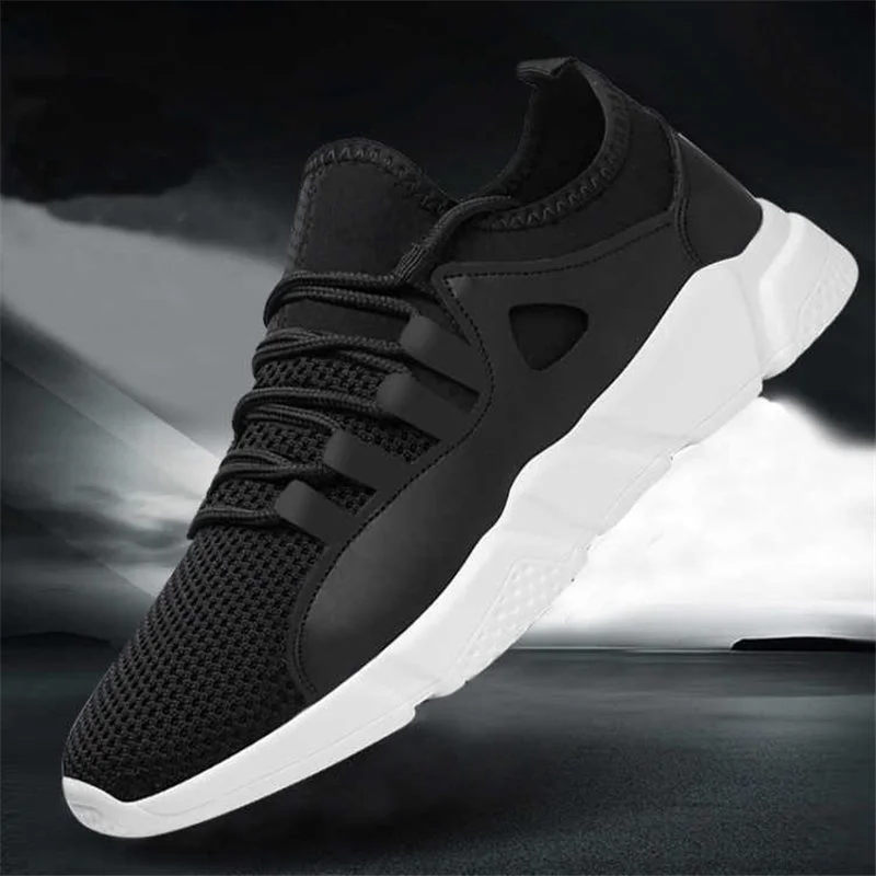 Casual Shoes Men Breathable Black Men Sneakers Male Shoes Adult Comfortable Non-slip Mesh Lightweight Men Shoes 2019 Summer New