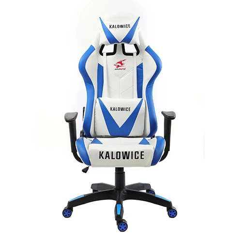 Домашнее кресло, компьютерное кресло, специальное предложение, стул для персонала с подъемником и поворотной функцией, в Россию, новинка - Color: White blue