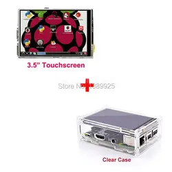 Лучшая цена Оригинальный 3,5 "ЖК TFT сенсорный экран дисплей для Raspberry Pi 4B/Raspberry Pi 3 Model B доска + акриловый чехол + стилус