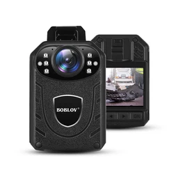 Boblov KJ21 Body Worn Mini Camera Police HD 1296P DVR Video Recorder Security Cam 170 Degree IR Night Vision Mini Camcorders