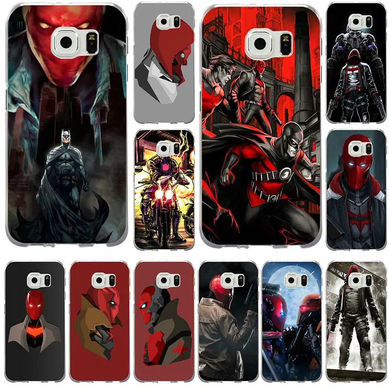 For Samsung Galaxy Note 2 3 4 5 8 S2 S3 S4 S5 Mini S6 S7 S8 S9 Edge Plus Shell Soft TPU Silicone Mobile Phone Bag Case Red Hood | Мобильные