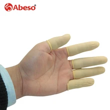 100/1000 шт/партия ABESO антистатические прочные латексные напальчники защитные перчатки противоскользящие для мела электронные пальчики A7223
