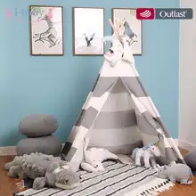 I-baby Дети Играть Палатка хлопок холст вигвама палатка для детей Cherokee Playhouse индийская детская комната