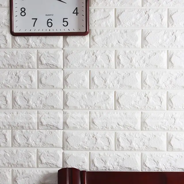 Luxury 3D Effect Flexible Stone Brick Wall Textured Viny