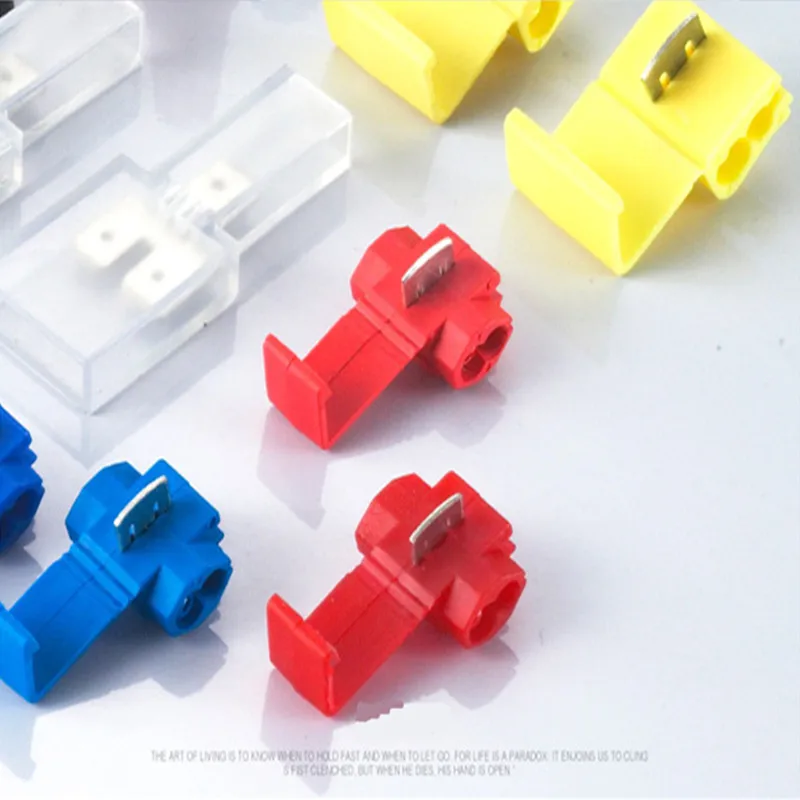 

60pcs New Scotch Lock Quick Splice Wire Connectors Terminals Crimp Electrical 22-10 AWG Wire Set