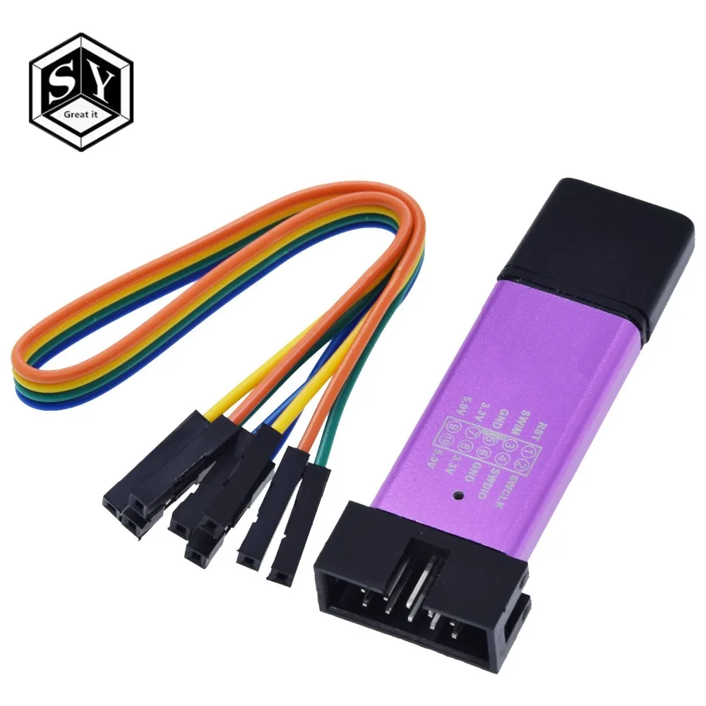 1 шт. Great IT комплект ST LINK Stlink Link V2 Mini STM8 STM32 симулятор загрузки программирования с