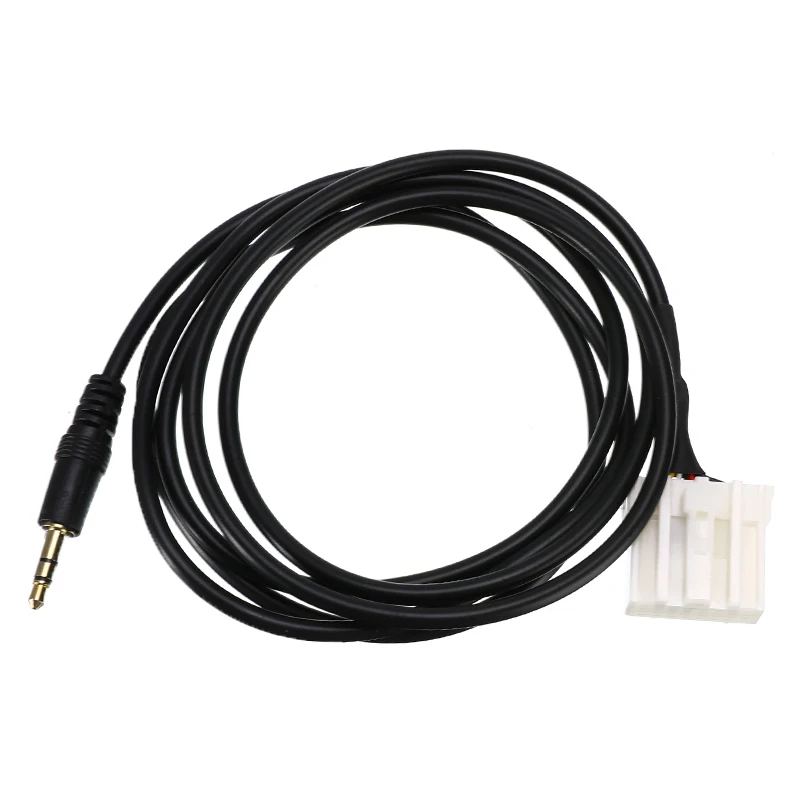 

New 3.5mm AUX Audio CD Interfac Adapter Cable 12V For Phone Music Player For Mazda 2 3 5 6 2006 2007 2008 2009 - 2013 or Above